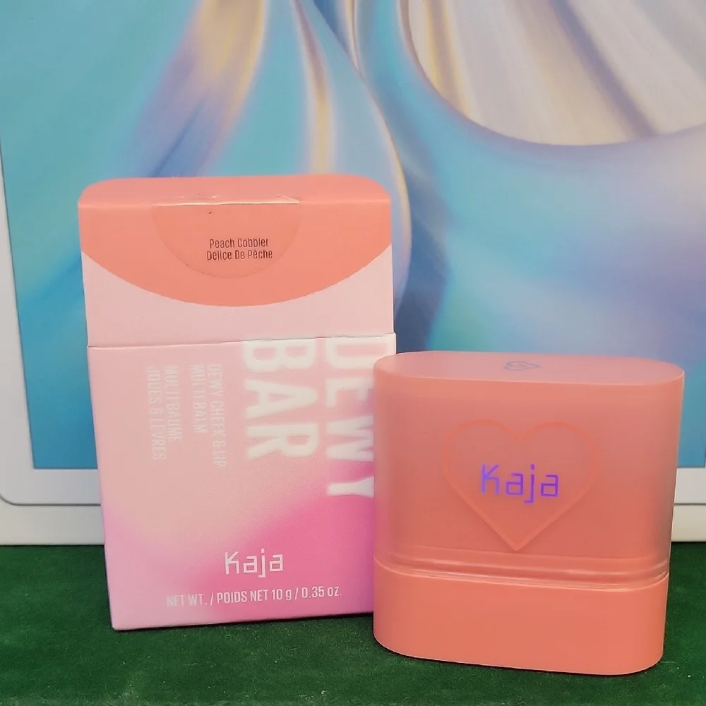 Kaja Dewy Bar Lip & Cheek Peach Cobbler 10g New Sealed